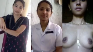 Cute Mallu Nures Girl Mastrubating with a Banana HD